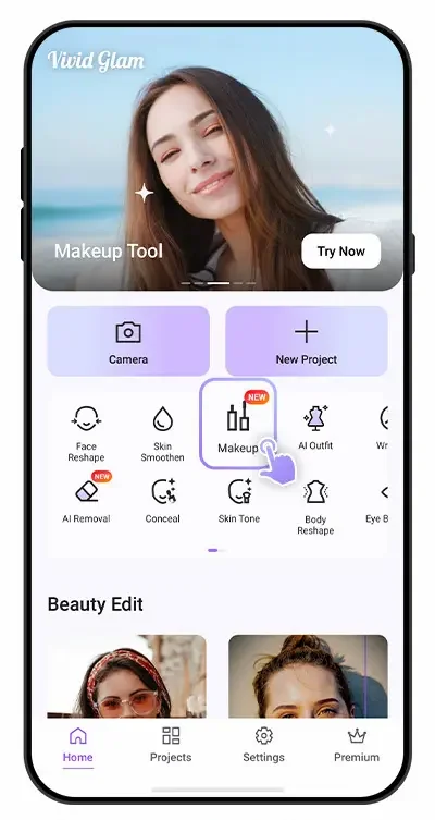 Vivid Glam herunterladen und Make-Up testen